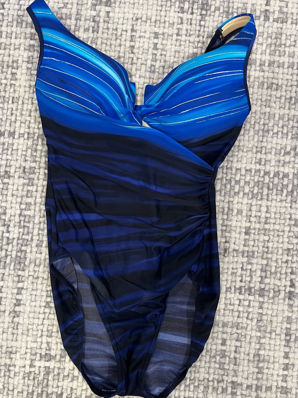 Miraclesuit Blue Teal Ombre One-Piece Swimsuit - Picture 2 of 4